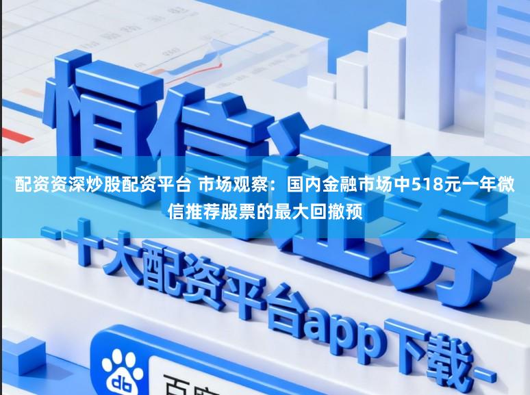 配资资深炒股配资平台 市场观察：国内金融市场中518元一年微信推荐股票的最大回撤预