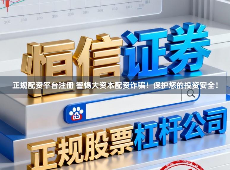 正规配资平台注册 警惕大资本配资诈骗！保护您的投资安全！